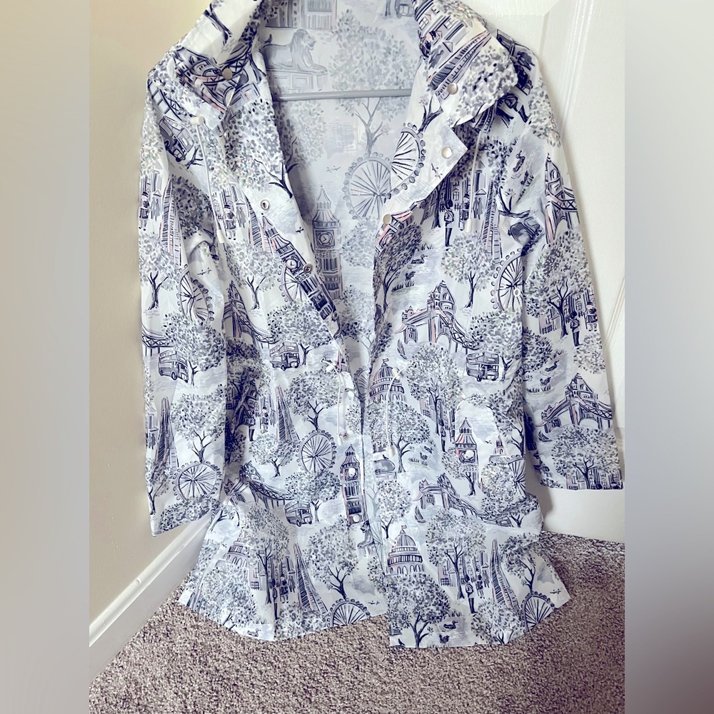 Cath Kidston London themed rain jacket